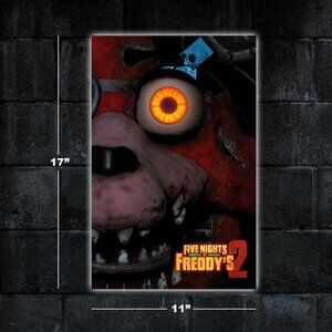 Five Nights at Freddy's 2 movie poster - 11x17 wall art print merch fnaf foxy
